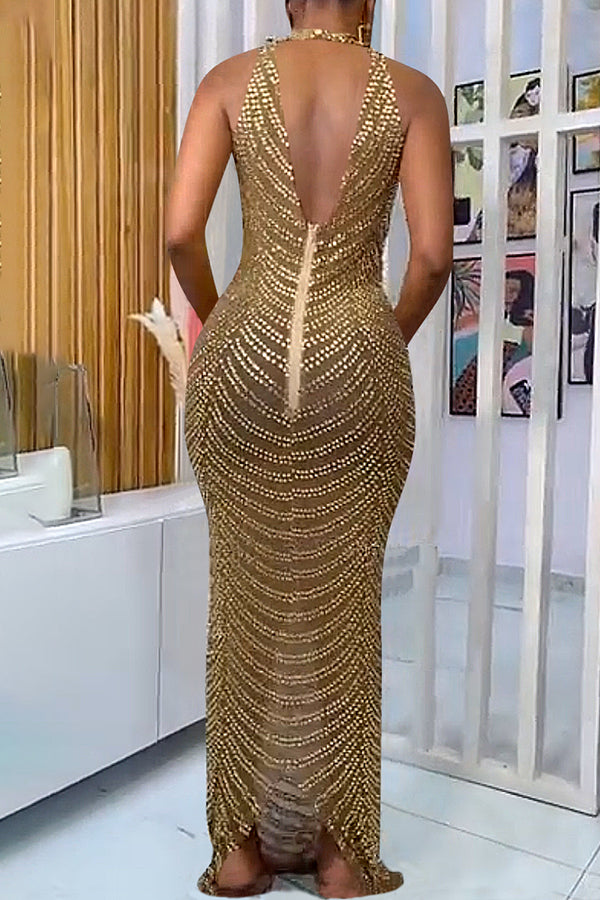 Backless Party Sexy Maxi Dress